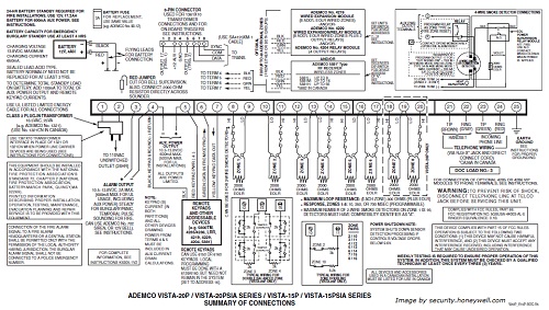 Ademco Vista 20P Wiring Diagram