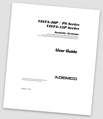 Ademco Manuals, Ademco security user manuals