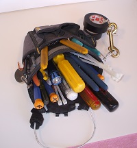 Electrician Tool Pouch with Belt Clip