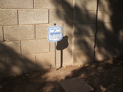 Brinks security yard sign