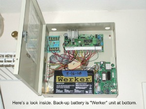 Security systems battery change
