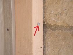 Driveway alert system transmitter uses one mounting screw