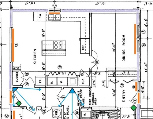 Fishing Wires for a Home Security System