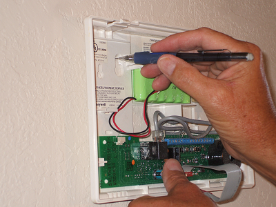 wired home alarm
