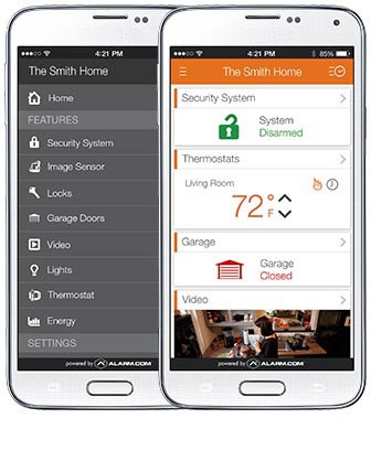 Alarm.com mobile app