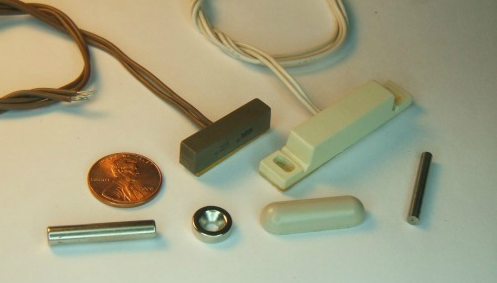 Assorted magnetic reed switches and magnets