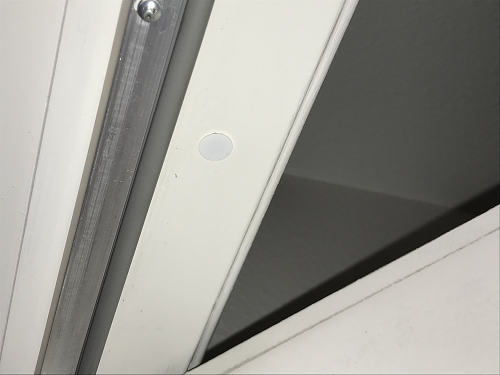 Recessed switch installed in door frame