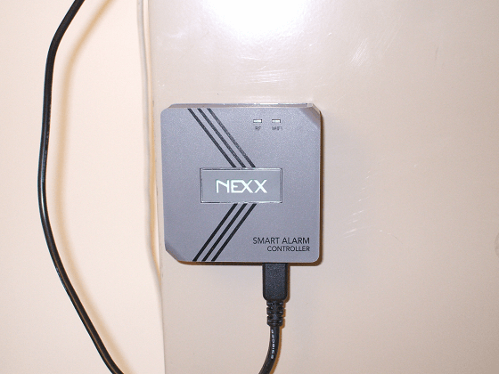 Nexx cable routed outside of alarm can