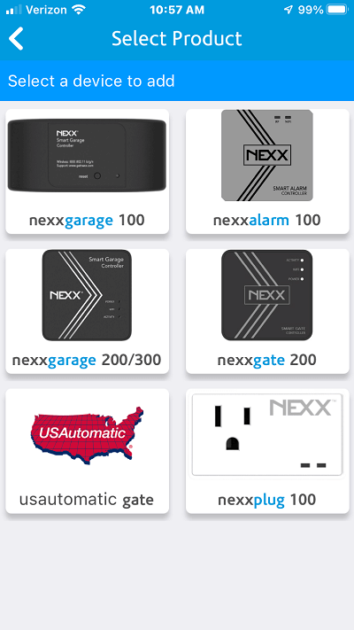Select NXAL-100 option
