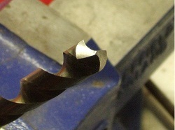 Sharpening wheels, finished drill point