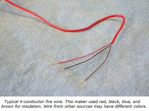 4-conductor fire wire