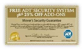 ADT Premium Movers Package Certificate