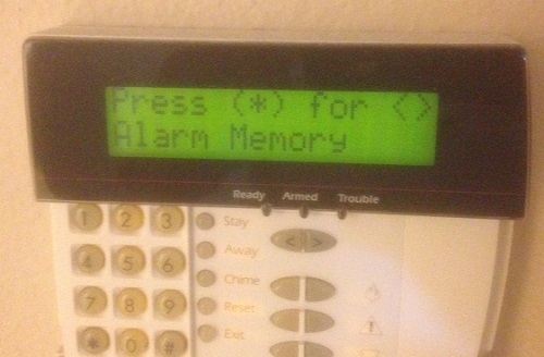 Display of Alarm Memory function on DSC Power 832 keypad