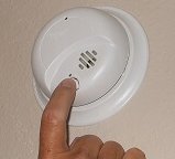 Smoke detector Test button