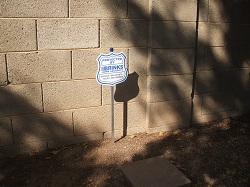 Brinks security yard sign