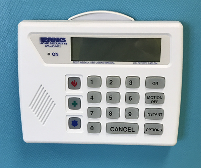 Brinks home security original keypad