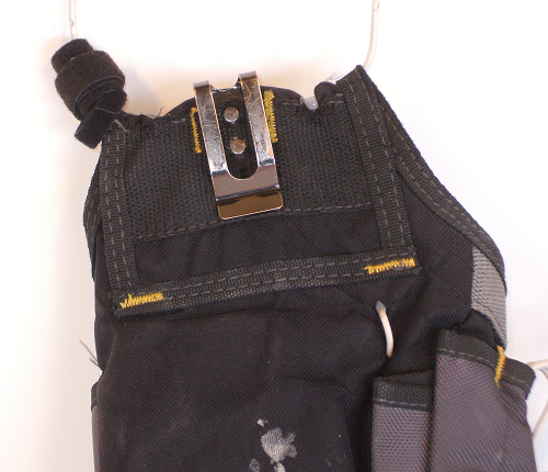Electrician Tool Pouch Showing Belt Clip