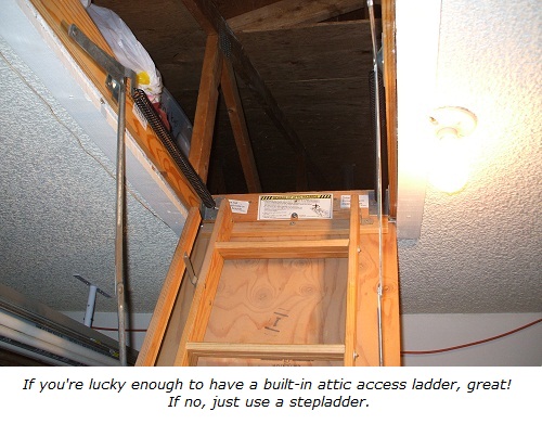 Attic ladders make access easier