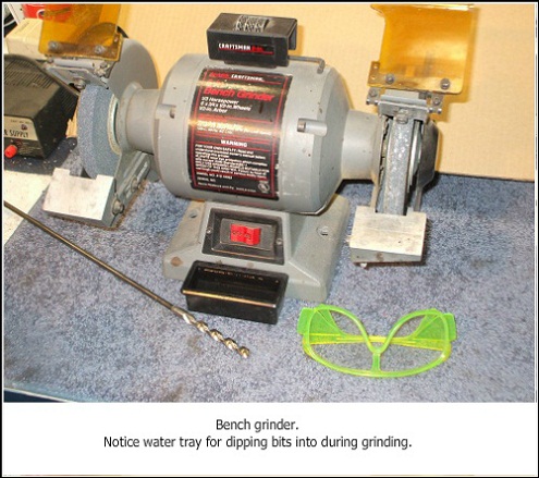 Drill bit sharpener grinder