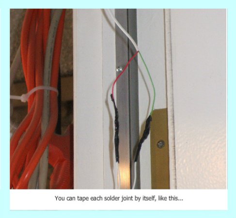 Tape switch wires seperately