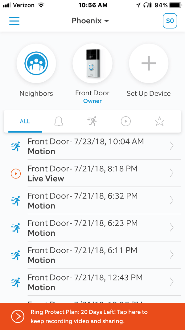 Ring  Always Home App screenshot