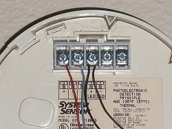 System Sensor smoke detector wiring